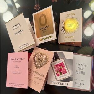 Designer perfume samples